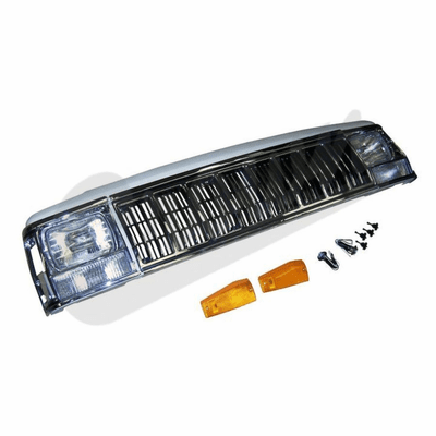 55294926K Header Panel Kit, Fits 1991-1996 Cherokee with Chrome Grille by Crown