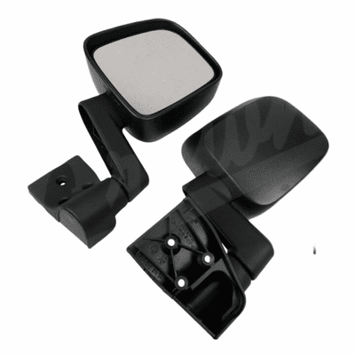 55395060K Black Left and Right Side Door Mirror Set for 03-06 Jeep Wrangler & Unlimited by Crown