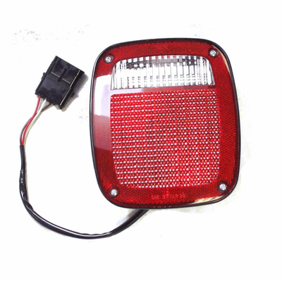 56016720 Right Side Tail Light, Black, fits 1991-95 Jeep Wrangler YJ, 1997 Wrangler TJ by Crown