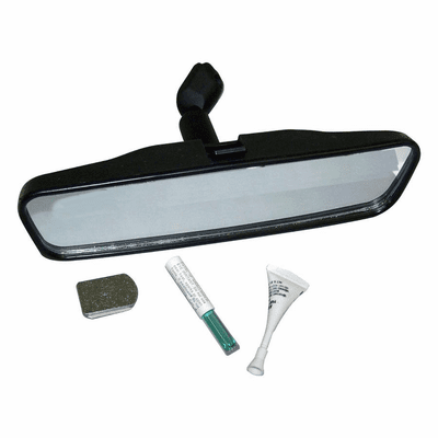 5965338K Rear View Mirror & Mount Kit for 1955-2000 Jeep CJ, Wrangler YJ & Wrangler TJ by Crown