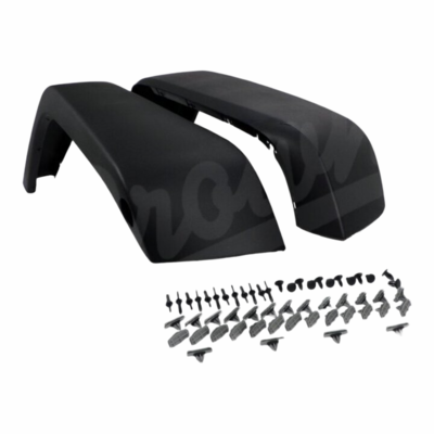 5KFKFR Front Fender Flare Kit with Textured Finish for 2007-2018 Jeep Wrangler JK by Crown