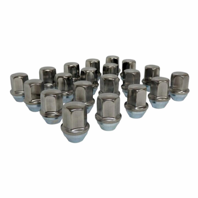 6509422K Stainless 20-Piece Lug Nut Set for 2018-2025 Jeep Wrangler JL, Gladiator JT by Crown