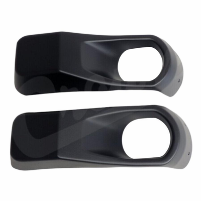 68295558K Front Fog Light Bezel Set for 2018-2025 Jeep Wrangler JL, Gladiator JT with Front Steel Bumper by Crown