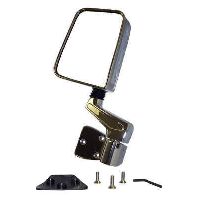 82201773C Left Side Chrome Mirror for 87-06 Jeep Wrangler YJ & Wrangler TJ by Crown