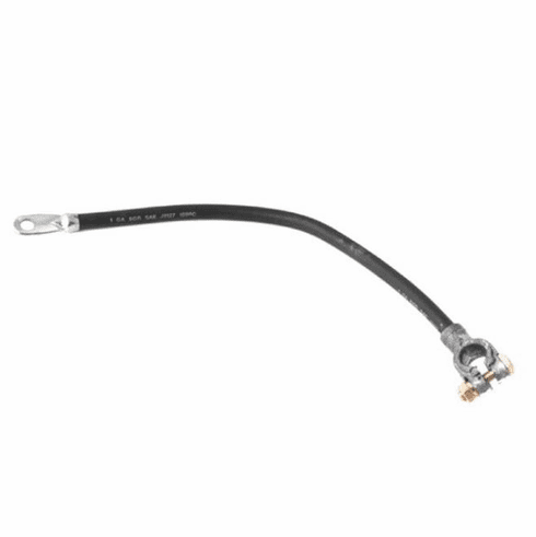 ( 919806 ) Battery ground cable, top mount, black, 17" long, 1-gauge wire, 1945-1971 Willys Pickup, Station Wagon and Jeep CJ models by Preferred Vendor