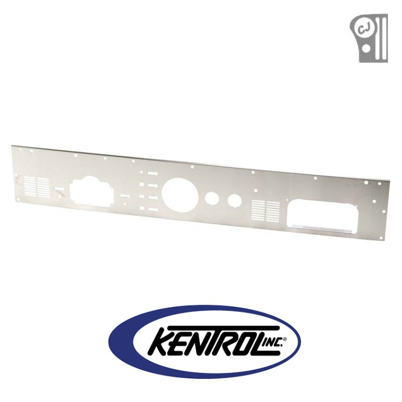 Kentrol 30562 Brushed Stainless Steel Dash Panel without Radio Opening