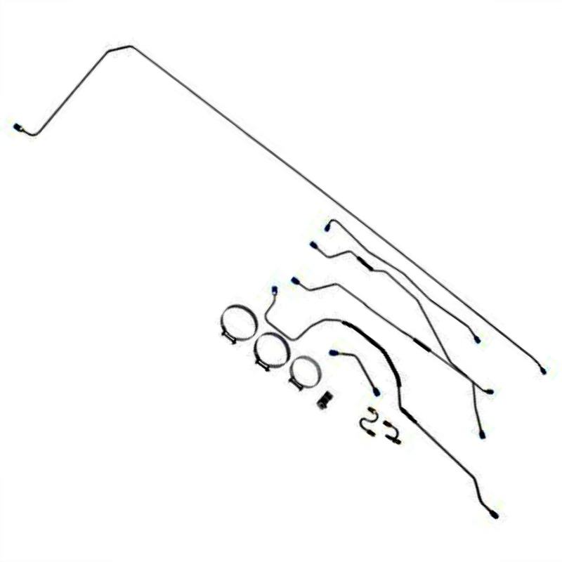 OmixAda MS00104 Complete Formed Steel Brake Line Kit, Fits 19551965