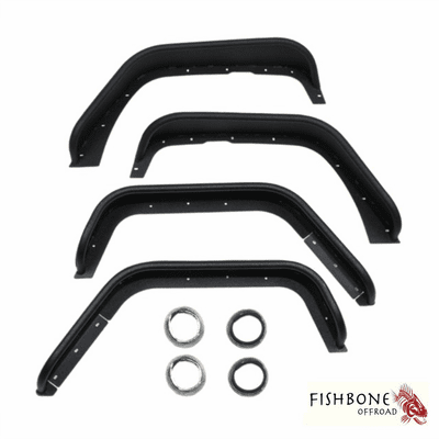 FB23006 Steel Tube Fenders, Fits 2007 to 2018 JK Wrangler, Rubicon and Unlimited by Fishbone Offroad