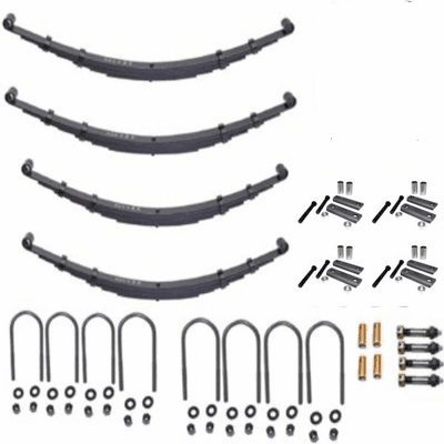 Suspension Rebuild Kit without Shocks, fits 1945-1968 Jeep CJ2A, CJ3A & CJ3B by MJW