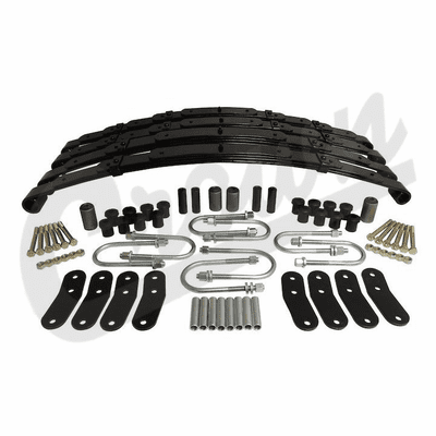 LSK4 Front & Rear Leaf Spring Kit for 87-95 Jeep Wrangler YJ by Crown