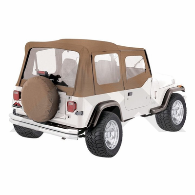 RT10037 Replacement Soft Top, Spice in Color for 1988-1995 Jeep Wrangler YJ by Crown