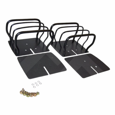 RT26017 Euro Tail Light Guards, Black, 1976-2006 Jeep CJ and Wrangler by RT Off-Road