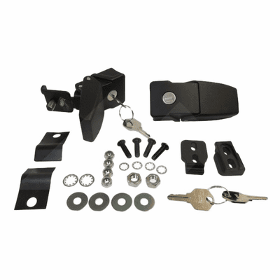 RT26057 Locking Hood Catch Set, fits 07-18 Jeep Wrangler JK