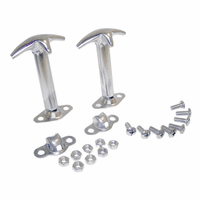 RT34011 Hood Catch Kit, Stainless Steel, fits 41-95 Jeep CJ and Wrangler YJ