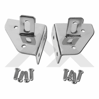 RT34018 Windshield Light Mounting Brackets, Stainless Steel, 76-95 Jeep CJ & Wrangler YJ