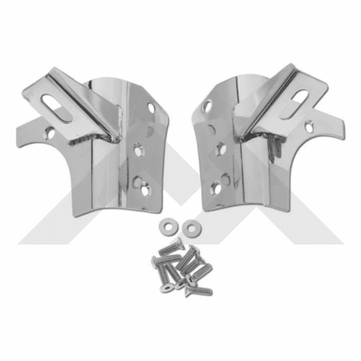 RT34067 Windshield Light Brackets, Stainless Steel, 97-06 Jeep Wrangler