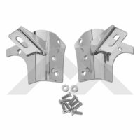 RT34067 Windshield Light Brackets, Stainless Steel, 97-06 Jeep Wrangler