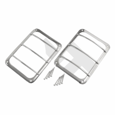 RT34081 Tail Lamp Guard Set, Stainless Steel, 2007-2018 Jeep Wrangler JK by RT Off-Road