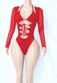 2 pc bartender monokini 