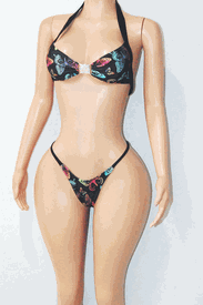 Big rhinestone butterfly set 