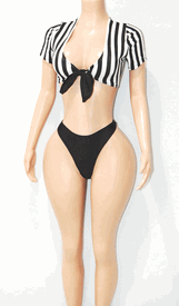 Cap sleeves referee thong set 