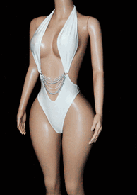 Chain halter monokiini