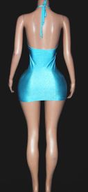 Deep v halter mini