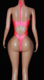 Draw string cut out monokini