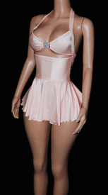 Flared mini w/aquare buckle