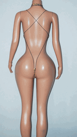 Hologram animal print monokini