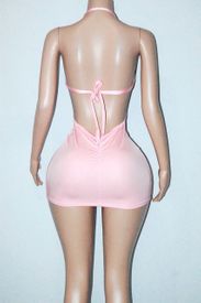 Black lace overlay mini 