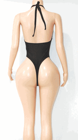 Lace trim monokini