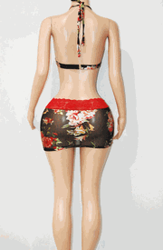 Lace trim sk set 
