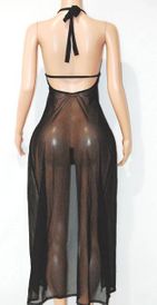 Lycra/mesh robe w/stones (robe only)