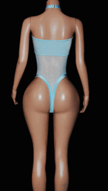 Mesh tube monokini 