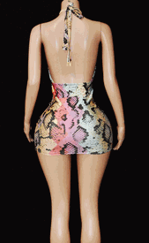 New high waist scarf mini 