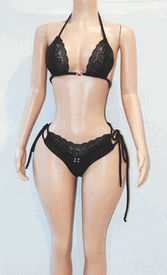 New lace trim sht set w/stones