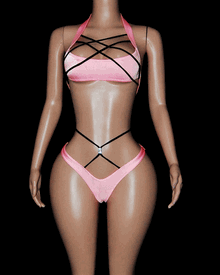 New spaghetti straps thong set 