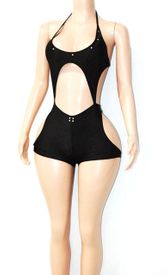 Back cut out romper