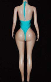 Halter monokini w/rhinestone