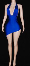 Slanted mini dress
