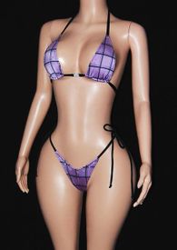 Y-back thong set w/ties