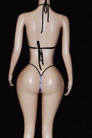 Y-back thong set w/ties