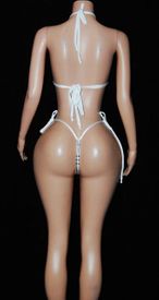 Y-back thong set w/ties