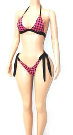 Scarf thong set w/stones
