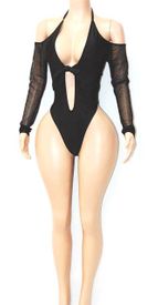 New long sleeve halter monokini