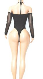 New long sleeve halter monokini