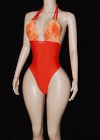Lace/lycra monokini 