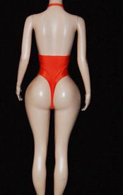 Lace/lycra monokini 