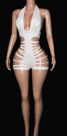 Slashed romper